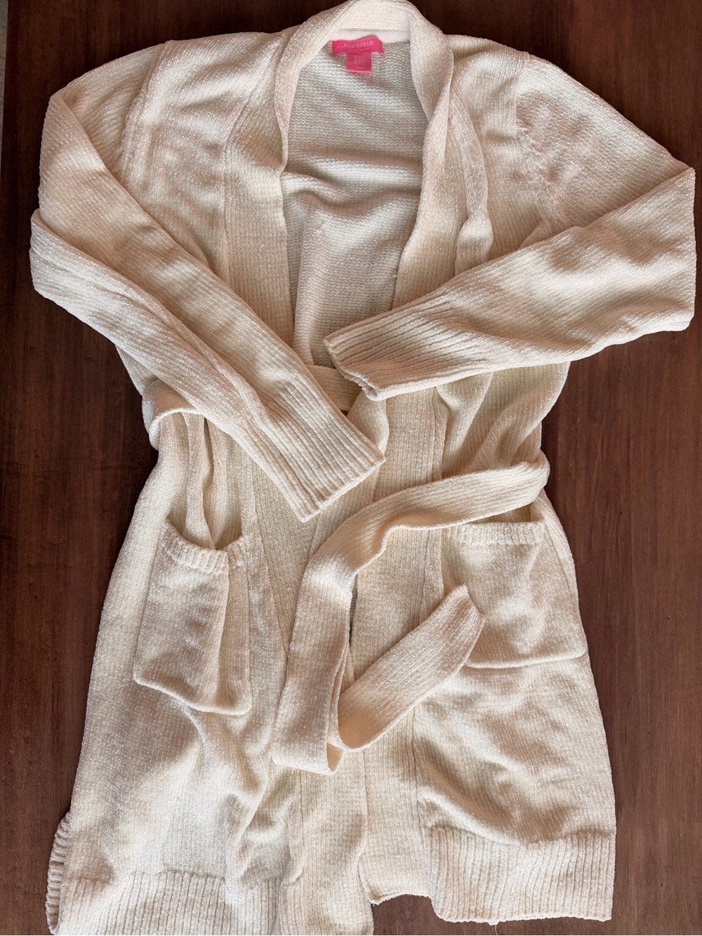 Cream Knit Robe Cardigan
